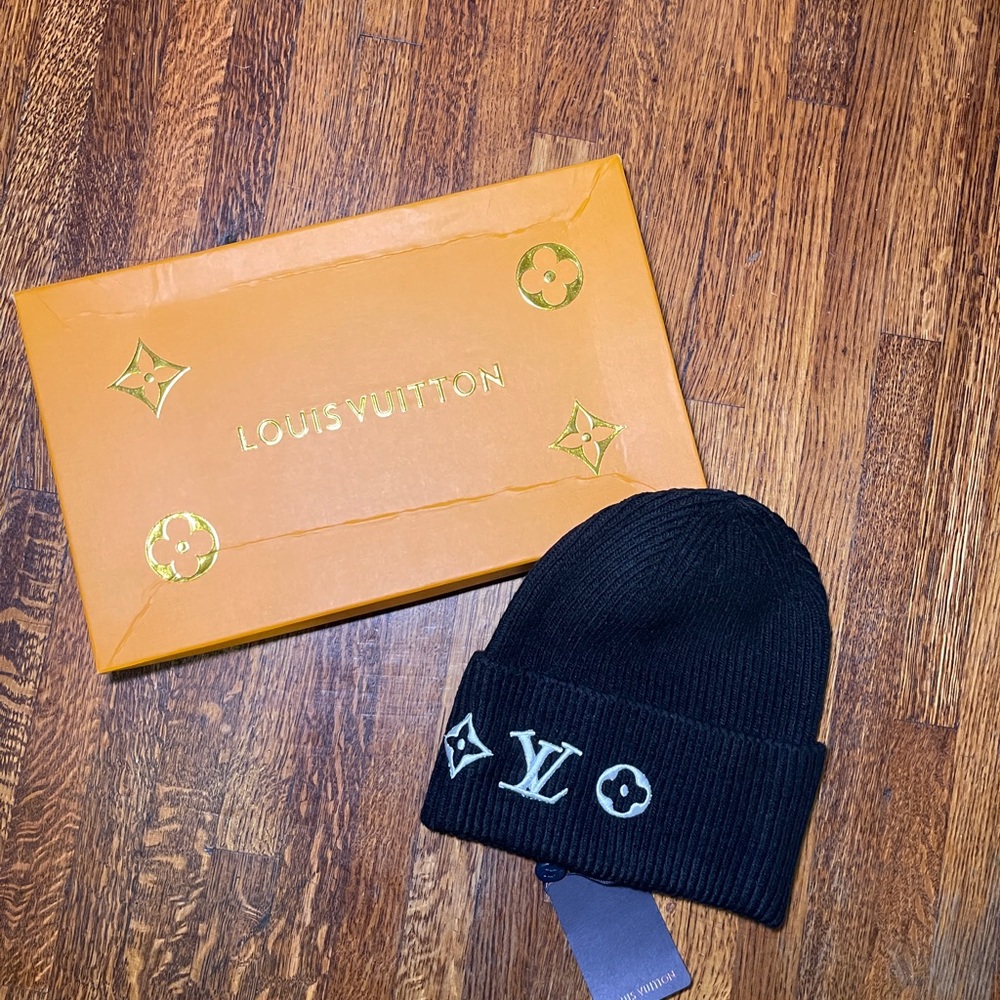Louis Vuitton Black Beanie